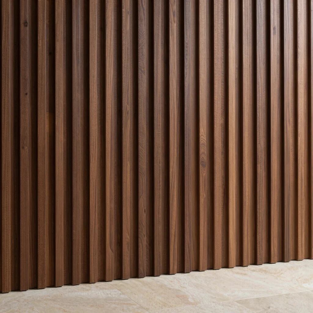 Fluted Walnut Architectural Panel